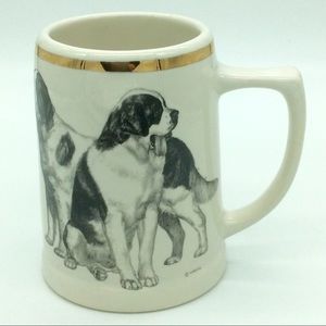 Saint St Bernard Dog Beer Stein Tankard Mug